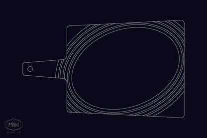 Handle Board (concentric groove)